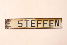 Antique E. Steffen Doctor Office Advertising Porcelain Sign picture