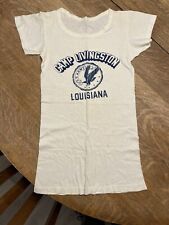 Vintage US Army Camp Livingston LA Tank 1942 Military WW2 Shirt Clean picture