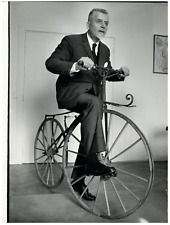 Vintage Robert Buron 18x24 Silver Print Bicycle Circa 1965  picture