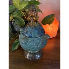 EUC Vintage Blue Decorative Urn 11 inches picture