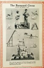 Antique 1926 Vaudeville Act Poster BARNYARD CIRCUS Farm Animal Act DIVING PIG B6 picture
