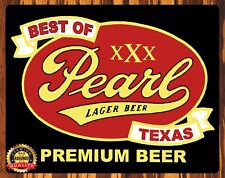 Pearl Premium Lager - Beer Texas - Rare - Metal Sign 11 x 14 picture