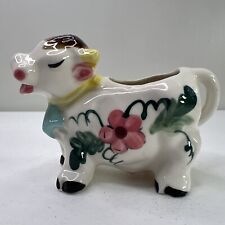 Vintage Very Cute Ceramic Porcelain Cow Creamer~Hand Painted~Japan~ picture