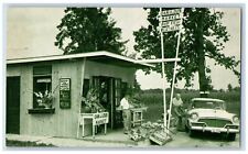 Burlington Wisconsin WI Postcard Dan Lou's Roadside Market c1940 Vintage Antique picture