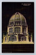 Wilmette IL-Illinois, Baha'i Temple, Antique, Vintage Postcard picture