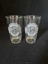 Ohio State Hand Etched (with a Dremel) Pint Glasses picture