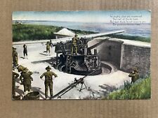 Postcard Military Patriotic Battery Gunnison Artillery Gun Fort Fairfield ME picture