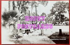 SHUFFLEBOARD ~ TRAILER PARK ~ SARASOTA, FLORIDA ~ REAL PHOTO postcard~ 1946 picture