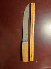 Antique US Native /Pioneer/ Trade Knife W/pewter Inlay *t picture