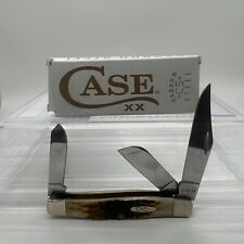 Case 128 Pocket Knife - Amber Bone 3 blade picture