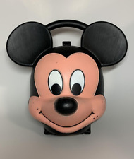 Vintage 1989 Walt Disney Mickey Mouse Head Aladdin Lunch Box Original NO THERMOS picture