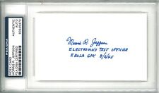 MORRIS JEPPSON SIGNED INDEX CARD PSA DNA 83945479 (D) WWII ENOLA GAY ETO picture