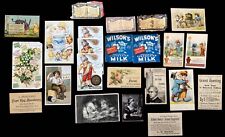 Lot of Original 23 antique Victorian advertisements and trade cards picture