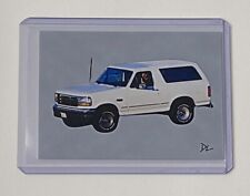 OJ Simpson Limited Edition Artist Signed “The White Bronco” Trading Card 4/10 picture
