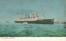 Postcard S.S. Kaiser Wilhelm II Built 1902 Stettin, Germany Norddeutscher Lloyd picture