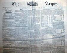 Rare original 1864 San Francisco Civil War newspaper 