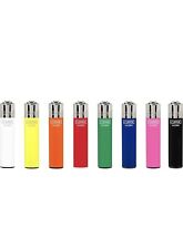 Clipper Reusable Lighters Assorted Solid Color Refillable 8 Pack picture
