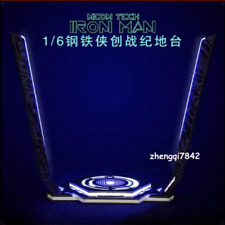 12 inch Soldier 1/6 Iron Man Tron Legacy Platform Statue Model Luminescent Stock picture