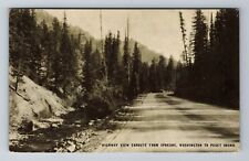 Spokane WA-Washington, Highway View Enroute, Antique, Vintage Souvenir Postcard picture