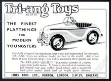 1950 Tri-Ang Eighty pedal motor kiddie car illustrated vintage print ad picture