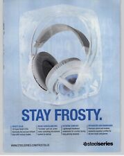 2012 Steelseries Frost Blue Gaming Headset In Ice Photo Magazine Print Ad  picture