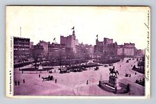 New York City, Union Square, Scenic View Antique Souvenir Vintage c1904 Postcard picture