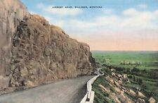 The Airport Road Rimrocks Billings Montana 1940s E.C. Kropp Postcard picture