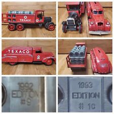 1992 &1993 ERTL Texaco Die Cast - 1939 Dodge Airflow & Kenworth Truck Coin Bank  picture