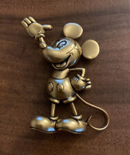 Goldtone Disney Mickey Mouse by Napier Vintage Brooch Collectible Pin 2” picture