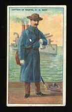 1909 T81 Recruit Military Series #14 Captain Of Marine U.S. Navy VG/EX picture