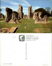 Abbey Church Glastonbury ruins ~ England United Kingdom unused vintage postcard picture