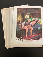 Big Lot of Over 60 Phil Interlandi 1 Page Cartoons Comics From Playboy Magazine picture