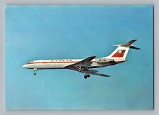 Aviation Airplane Postcard Balkan Airlines Tupolev 134 AD4 picture