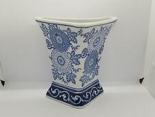 Ceramic Delft Blue Vase Wall Pocket 8