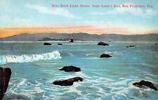 San Francisco CA California Cliff House Mile Rocks Lighthouse Vtg Postcard A36 picture