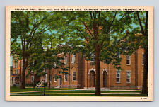 Linen Postcard Cazenovia Junior College Callahan Eddy Williams Hall NY New York picture