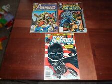 Lot of 3 Marvel Comic Books Avengers 192 Team America #3 Battlestar Galactica #3 picture