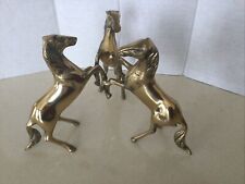 Three Brass Horses. Rearing. picture