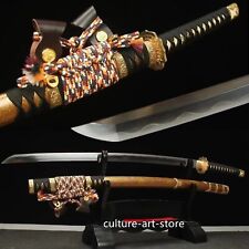 High quality Clay Tempered T10 steel Japanese Samurai Tachi Sword Grind Sharp picture