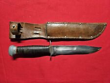Vintage Pal RH 37 Fixed Blade Knive W/Sheath.  picture