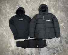 Men's black winter jacket + tracksuit I'm Ukrainian hoodie and black picture