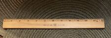 Vintage 12” Wood Westcott Ruler with Double Metal Edges Made in USA picture