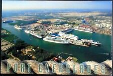Aerial of Port Everglades, Cruise Ship Seaport, Broward Fort Lauderdale, FL 4x6 picture