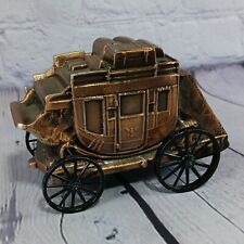 Banthrico Inc Chicago USA Metal Stagecoach Piggy Bank Coin Safe picture