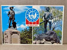 The Minuteman Concord And Lexington, Massachusetts Chrome Postcard 566 picture