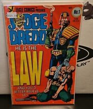 JUDGE DREDD #1 'HE IS THE LAW' Eagle Comics 1st Appearance Judge Dredd VG/VG + picture
