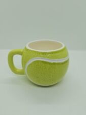 Vintage Novelty 1985 Sportcups Ltd. Tennis Ball Coffee Cup Mug Taiwan picture