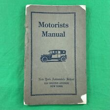 1930’s Motorists Manual New York Automobile School Antique NYC Driver’s Guide picture
