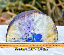 Purple Agate & Quartz Crystal GEODE BOOKENDS * Choice of 24 * 6-10