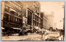 Kansas City~Wagonful of Barrels~Cameraphone Theatre~White Car~Bucket Seats~RPPC picture